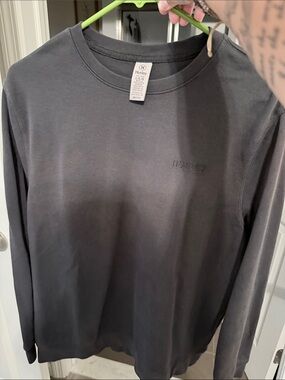 Hurley Black Long Sleeve Crewneck Shirt with Subtle Logo